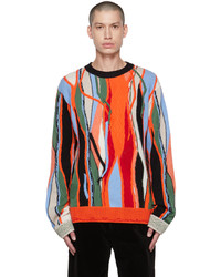 A PERSONAL NOTE 73 Multicolor Stripe Sweater