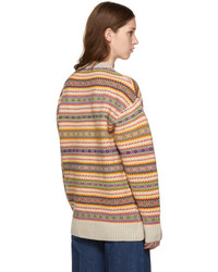 Stella McCartney Multicolor Wool Crewneck Sweater