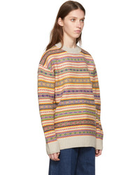 Stella McCartney Multicolor Wool Crewneck Sweater