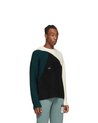 A-Cold-Wall* Off White Colorblocked Rib Sweater
