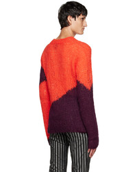 Anna Sui Orange Purple Nuwave Sweater