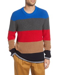 French Connection Stripe Regular Fit Cotton Sweater