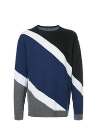 GUILD PRIME Striped Colour Block Sweater