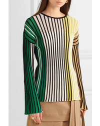 Kenzo Striped Ribbed Knit Sweater
