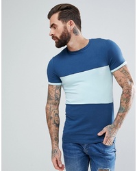 ASOS DESIGN Asos Muscle Fit T Shirt With Colour Block