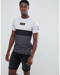 Jack & Jones Core T Shirt With Block Panels And Brand Badge