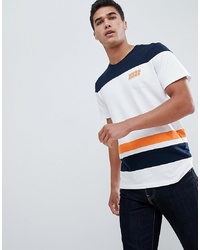Jack & Jones Core T Shirt With Mixed Stripe