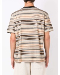 OSKLEN Horizontal Stripe Cotton T Shirt