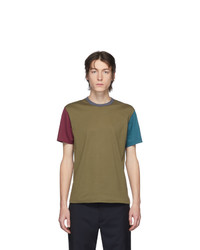 Comme des Garcons Homme Deux Multicolor Cotton Jersey T Shirt