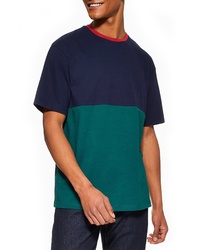Topman Oversize Colorblock T Shirt