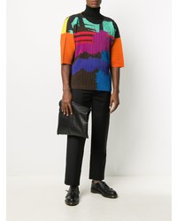 Homme Plissé Issey Miyake Pleated Abstract T Shirt