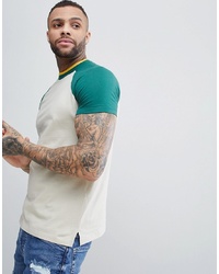 ASOS DESIGN Raglan T Shirt With Contrast Tipping Neck