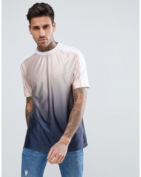 ASOS DESIGN Relaxed T Shirt With Ombre Dip Dye In Drape Fabric