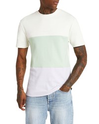 River Island Slim Fit Pastel Colorblock Cotton T Shirt