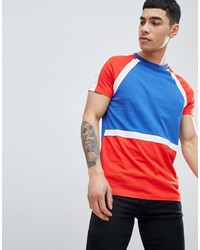 ASOS DESIGN T Shirt In Bright Colour Block With Raglan Sleeves