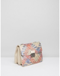 Silvian Heach Multi Color Textured Crossbody Bag
