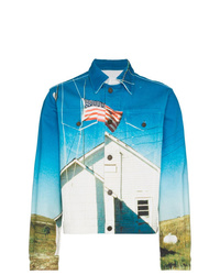 Calvin Klein Jeans Est. 1978 Flag Print Denim Jacket