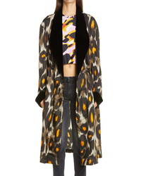 R13 Leopard Print Robe Jacket