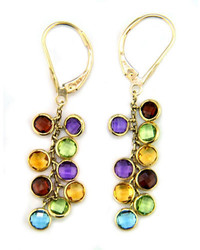 EFFY 14k Yellow Gold Multi Colored Gemstone Drop Earrings