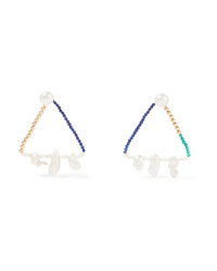 Lucy Folk Catacombs Gold Multi Stone Earrings