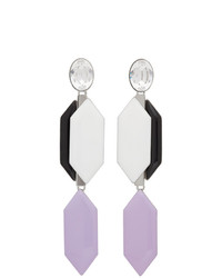 Emilio Pucci Multicolor Crystal Form Earrings