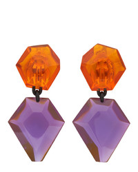 Monies Orange And Purple Riley Earrings