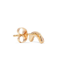 Andrea Fohrman Single Row 14 Karat Gold Multi Stone Earring