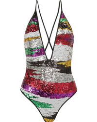 Missoni Mare Striped Sequined Swimsuit