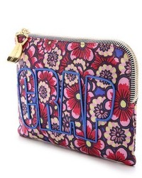 House of Holland Floral Nylon Pouch