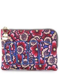 House of Holland Floral Nylon Pouch