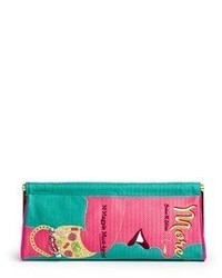 Charlotte Olympia More Is More Magazine Embroidery Clutch