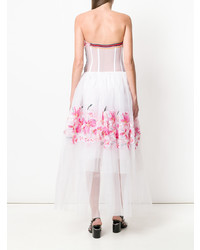Ermanno Scervino Embroidered Bustier Gown