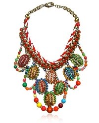 Multi colored Embroidered Necklace