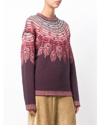 Giada Benincasa Feather Intarsia Sweater