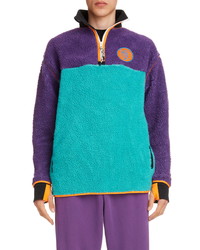 EYE/LOEWE/NATURE Colorblock Quarter Zip Fleece Pullover
