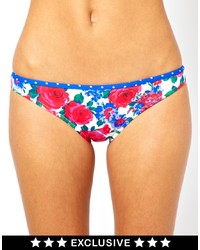Asos Fuller Bust Floral Spot Stud Bikini Pant