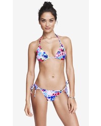Express Adjustable Triangle Bikini Swim Top Floral