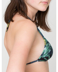 American Apparel Floral Print Nylon Tricot Triangle Bikini Top