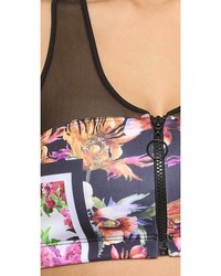 Clover Canyon Floral Garden Scarf Bikini Top