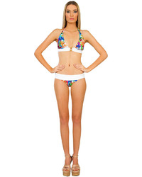 Caffe Swimwear Halter Bikini In Colorful Floral Print