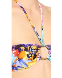 Milly Tropical Orchid Print Barbados Bikini Top