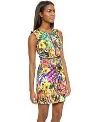 Milly Tropical Print Angular Dress