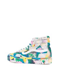 Kenzo X Vans Stylised Floral Print Sk8 Hi Sneakers