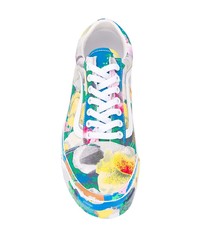 Kenzo X Vans Stylised Floral Print Old Skool Sneakers