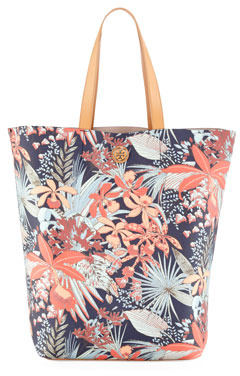 tory burch printed tote