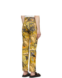Dries Van Noten Multicolor Sequin Floral Trousers