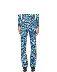 Multi colored Floral Corduroy Chinos
