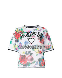 Multi colored Floral Crew-neck T-shirt