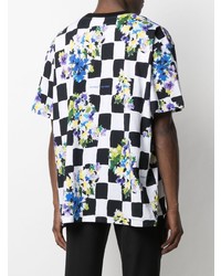 Off-White Check Flower Print Over T Shirt