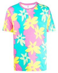 Moschino Floral Print Cotton T Shirt